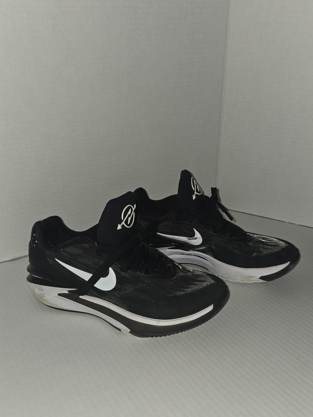 Nike Black and White Athletic Sneakers with Swoosh